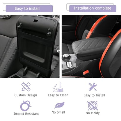 Center Console Cover Compatible with 2024 2025 2026 Ford Ranger Accessories 2025 2026 Ranger XL