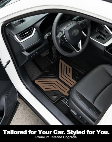 Premium Color TPE Floor Mats Custom Fit for Toyota RAV4 2019