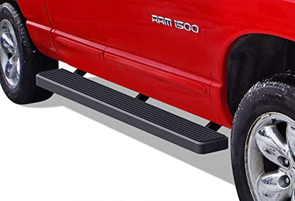 6in Black Stainless Steel Running Boards Compatible with Dodge Ram 1500 2500 3500 Quad Cab 02