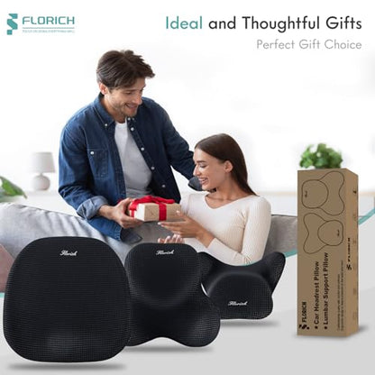 Car Seat Cushion and Lumbar Support Pillow for Office Chair Car