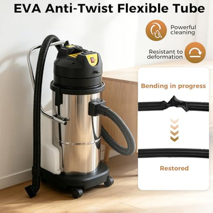 40L Commercial Carpet Cleaning Machine 3 in 1 Upholstery Cleaner Machine 1000W Professional Extractor Vacuum Washing Machine for Cleaning Carpets