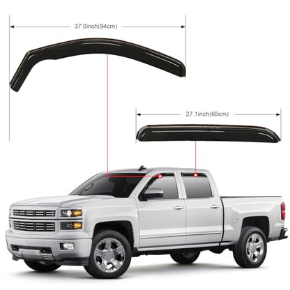 in Channel Window Visors for Silverado