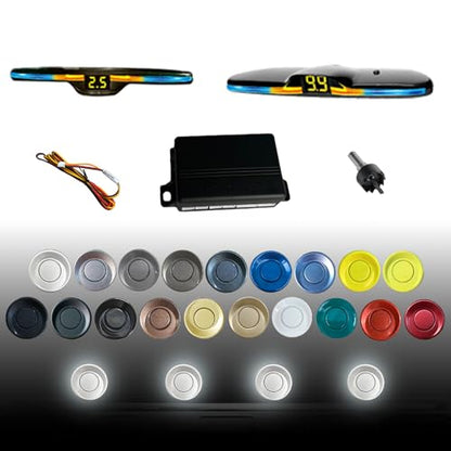 Parking Sensor kit New Feature Rear with Selectable Distance in Feet (4 Count)