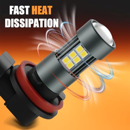 H11 LED Fog Light Bulbs (2 Count)