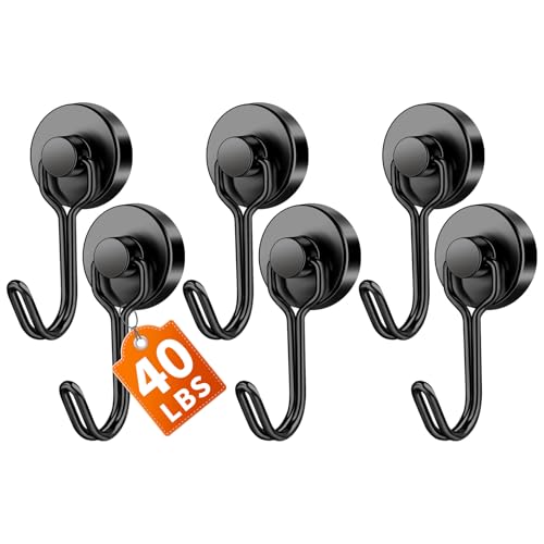 6 Pack Magnetic Hooks (6 Count)