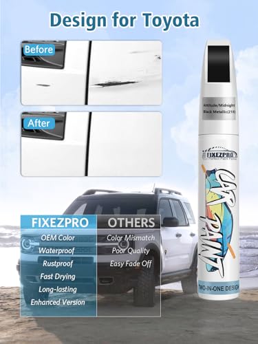 218 Attitude Midnight Black Metallic Car Touch Up Paint for Toyota