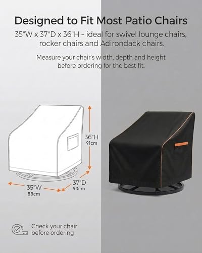 Outdoor Waterproof Patio Chair Covers (4 Count)