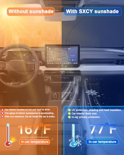 for 2026 Toyota RAV4 Windshield Sunshade for 2026 Toyota RAV4 Accessories 2026 RAV4 Sunshade Foldable Sun Shield 2026 RAV4 Sun Shade Block UV Rays
