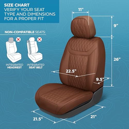 Curated Teracotta Leather Seat Covers for Cars & SUVs