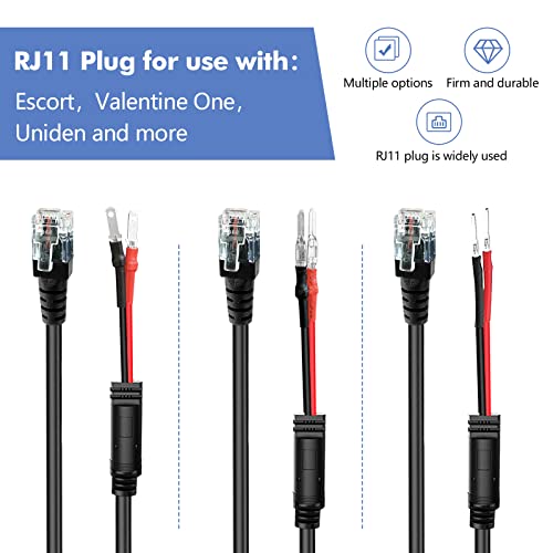 Radar Detector Hardwire Power Cord