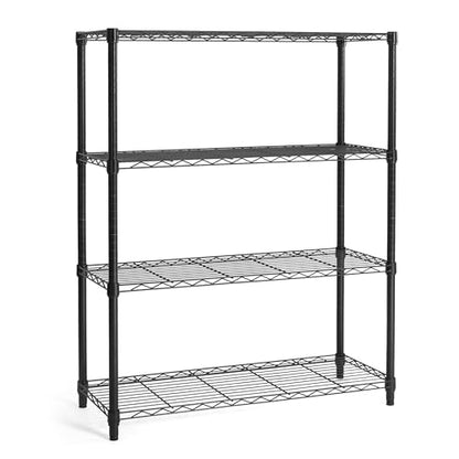 4 Tier Adjustable Height Wire Shelving Unit (4 Count)