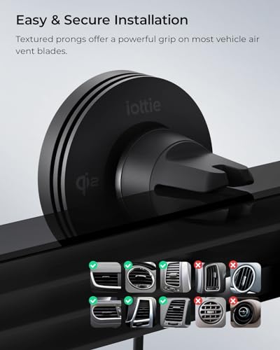 Velox Qi2 Mini Wireless Charging Car Mount