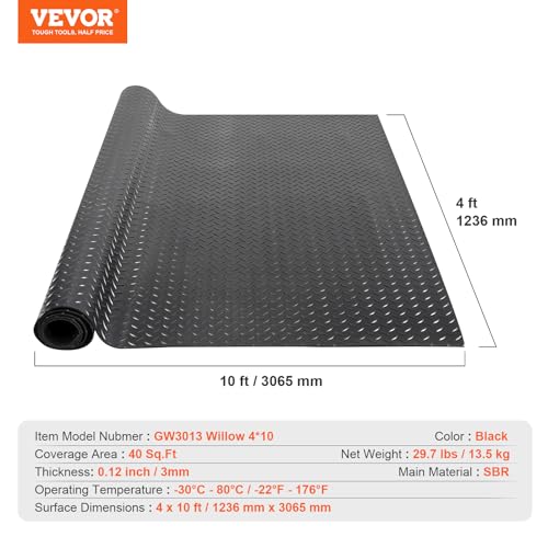 Diamond Plate Rubber Flooring Roll
