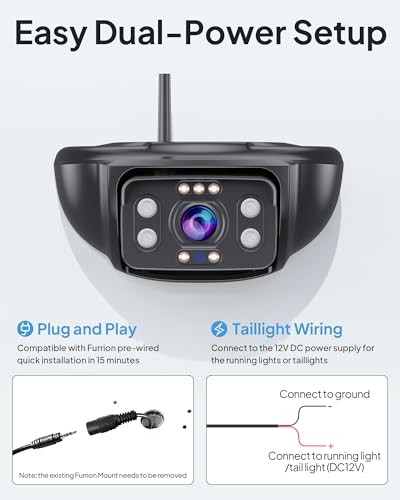 RV Backup Camera Wireless Compatible with Furrion