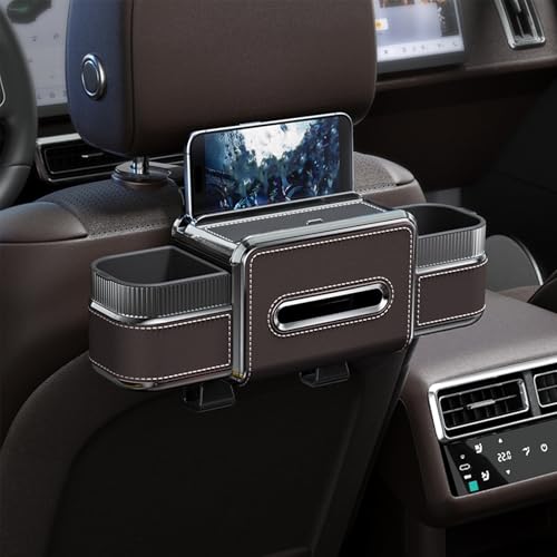 6-in-1 Car Headrest Backseat Organizer, Back Seat Car Organizer and Storage