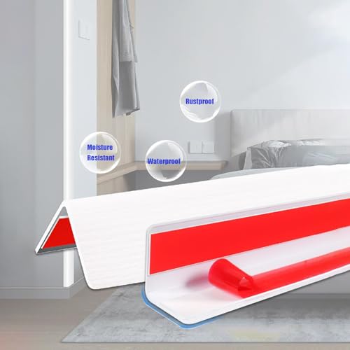 Wall Corner Protector White Wood Grain (4 Count)