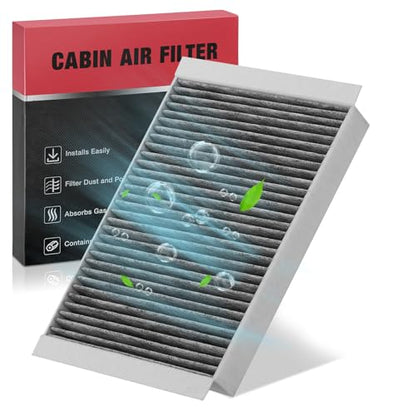 Cabin Air Filter with Activated Carbon Compatible with Ford Mustang 2015 2016 2017 2018 2019 2020 2021 2022