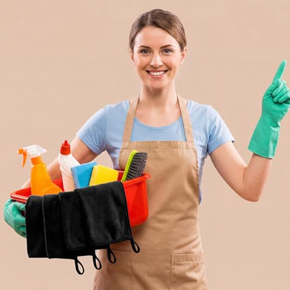 60 Pcs Black Microfiber Towels (60 Count)