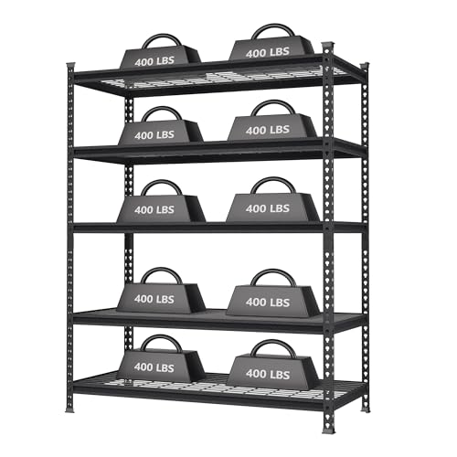 5 Tier Adjustable Metal Shelving