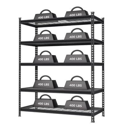 5 Tier Adjustable Metal Shelving