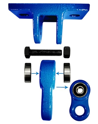 Heavy Duty Blue Swing Hangers Screws Bolts Included Over 5000 lb Capacity Playground Porch Yoga Seat Trapeze Wooden Sets Indoor Outdoor 2 Pack (2 Count)