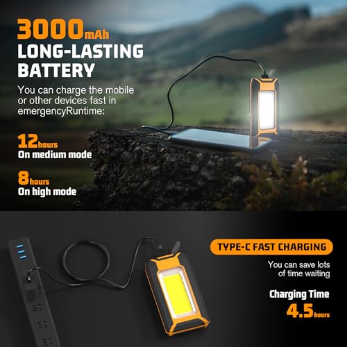 2 Pack Rechargeable LED Work Light (2 Count)