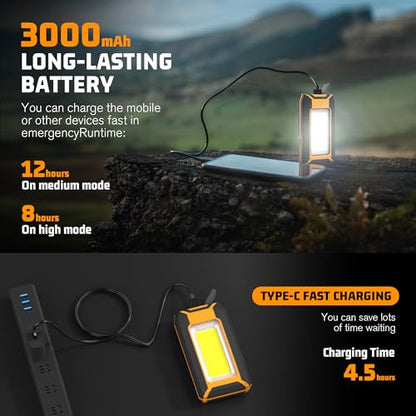2 Pack Rechargeable LED Work Light (2 Count)