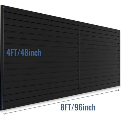 Slatwall Panel Garage Organizer PVC Slatwall Heavy Duty Wall Mounted Rack