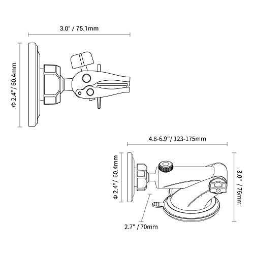 Car Windshield Magnetic Phone Mount Holder for MagSafe iPhones