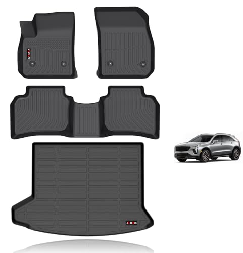 Floor Mats & Cargo Liner Custom for 2019 2020 2021 2022 2023 2024 2025 2026 Cadillac XT4 All Weather Car Mats TPE Floor Liners XT4 Accessories