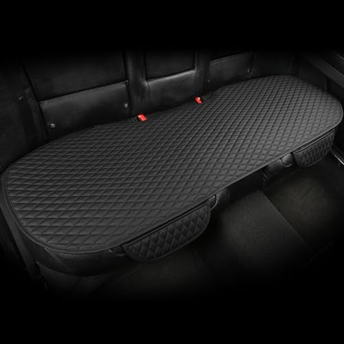 Pu Leather Car Seat Bottom Covers Protectors Include 1 Rear Bench Seat Cover Universal Fit 90% Vehicles