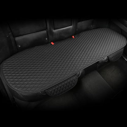 Pu Leather Car Seat Bottom Covers Protectors Include 1 Rear Bench Seat Cover Universal Fit 90% Vehicles
