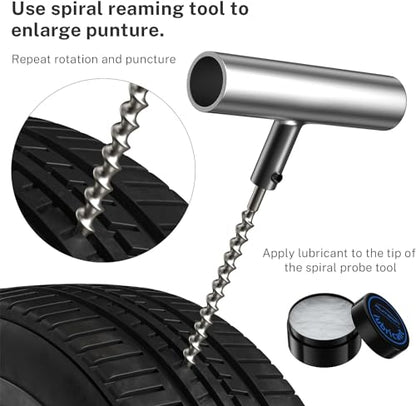 Flat Tire Repair Kit 68pcs 2