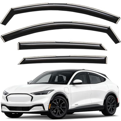 Window Deflectors Smoke Tinted in (4 Count)