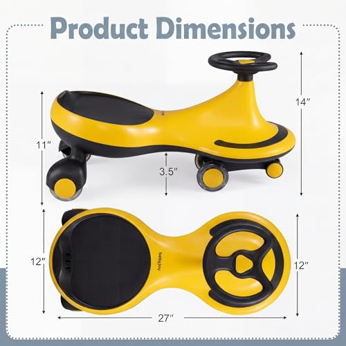 Wiggle Car 2 in 1 Swing Car for Kids