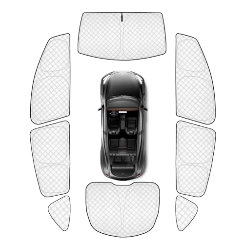 8pcs Thicken Sun Shades for Tesla Model Y 2020 (8 Count)