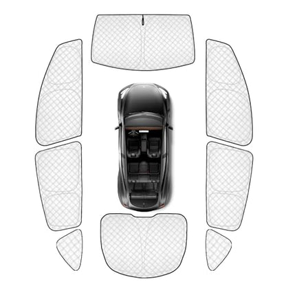 8pcs Thicken Sun Shades for Tesla Model Y 2020 (8 Count)