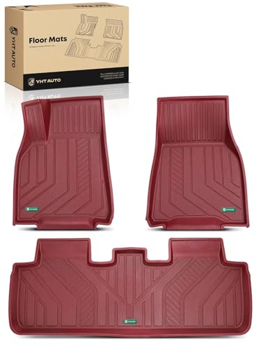 Automotive Floor Mats for Tesla Model Y 2020 (3 Count)