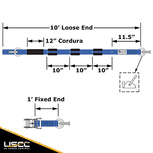 E Track Wheel Straps with E (4 Count)