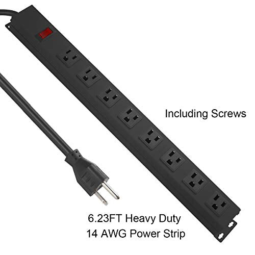 HHOSET Heavy Duty Long 8 Outlets (4 Count)