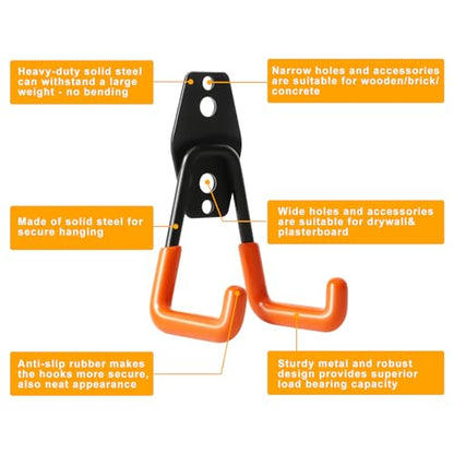 Heavy Duty Wall Hook for Hanging (2 Count)