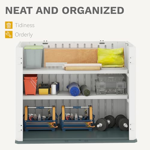 2 Pack Resin Storage Shed Shelves (2 Count)