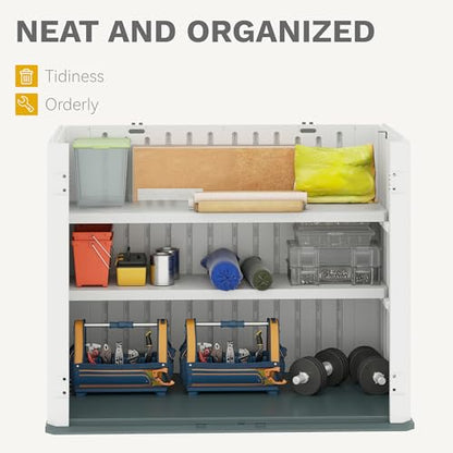2 Pack Resin Storage Shed Shelves (2 Count)