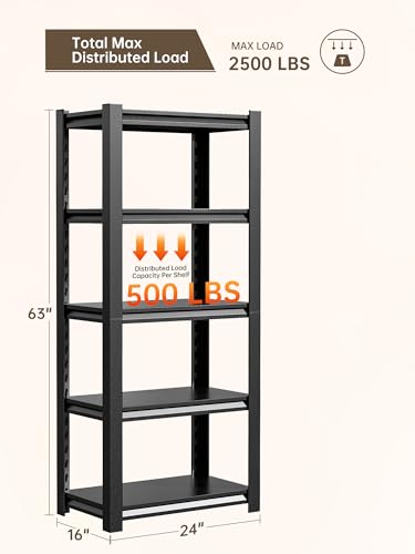 JHYKHG 63" H Storage Shelves (5 Count)