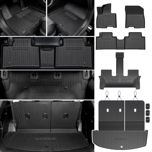 Floor Mats for Hyundai Palisade Hybrid 2026 7&8 Seat w