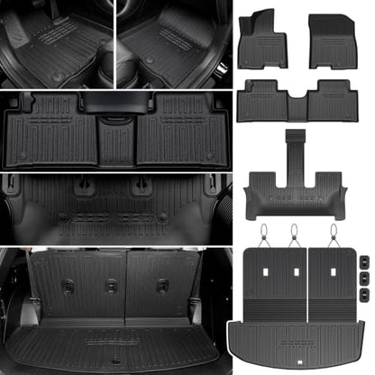 Floor Mats for Hyundai Palisade Hybrid 2026 7&8 Seat w
