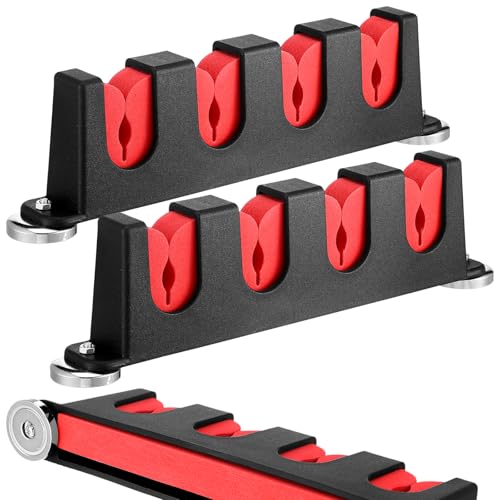 2 Pcs Magnetic Fishing Rod Holder for Car Fishing Pole Rack Vertical Rod Storage Holders for Truck Bed Boat Wall Garage Door (2 Count)