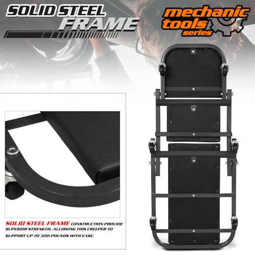 40 Inch Folding Creeper Rolling Seat