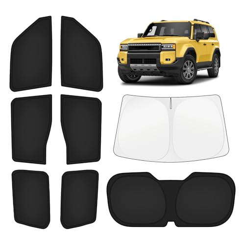 Car Window Shades for Toyota Land Cruiser Prado 250 2024 (8 Count)