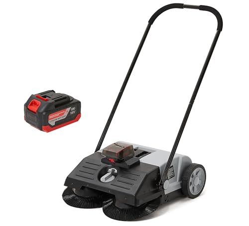 Battery Powered Artificial Grass & Hard Surface Sweeper